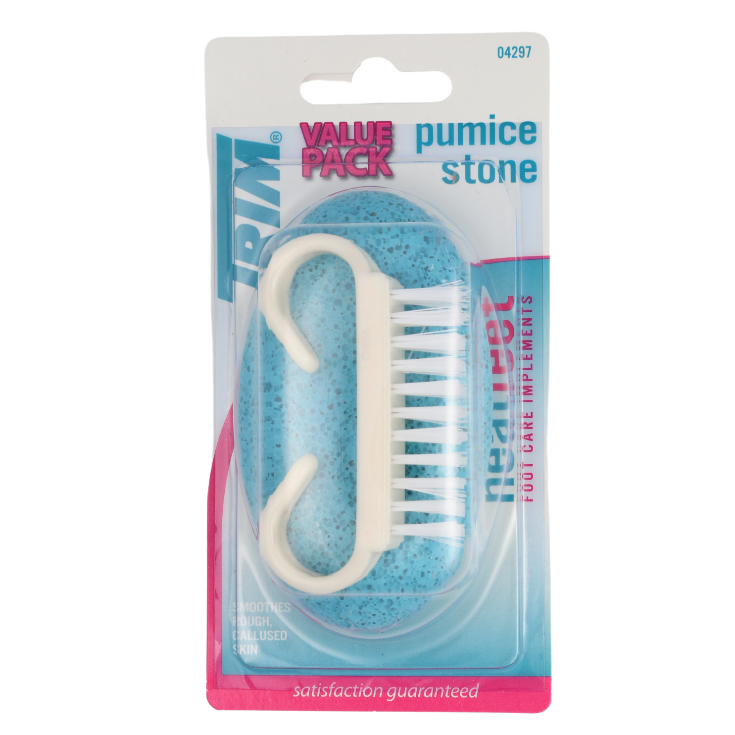 Premium Oval Pumice Stone for Feet - Callus Remover with Ergonomic Grip & Nail Brush - Perfect for Pedicures, Dry Skin Treatment & At-Home Foot Care