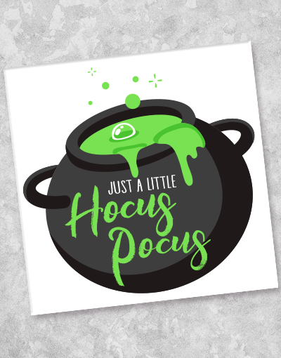 Hocus Pocus Beverage Napkins - 40 Count Halloween Party Napkins for Drinks, Cocktails & Beverages - Perfect for Halloween Decorations, Themed Parties & Witchcraft Celebrations