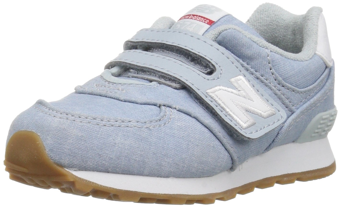 New Balance Kids' 574 V1 Hook and Loop Sneakers - Lightweight Comfortable Beach Shoes for Boys & Girls - Perfect for School, Playground & Outdoor Activities