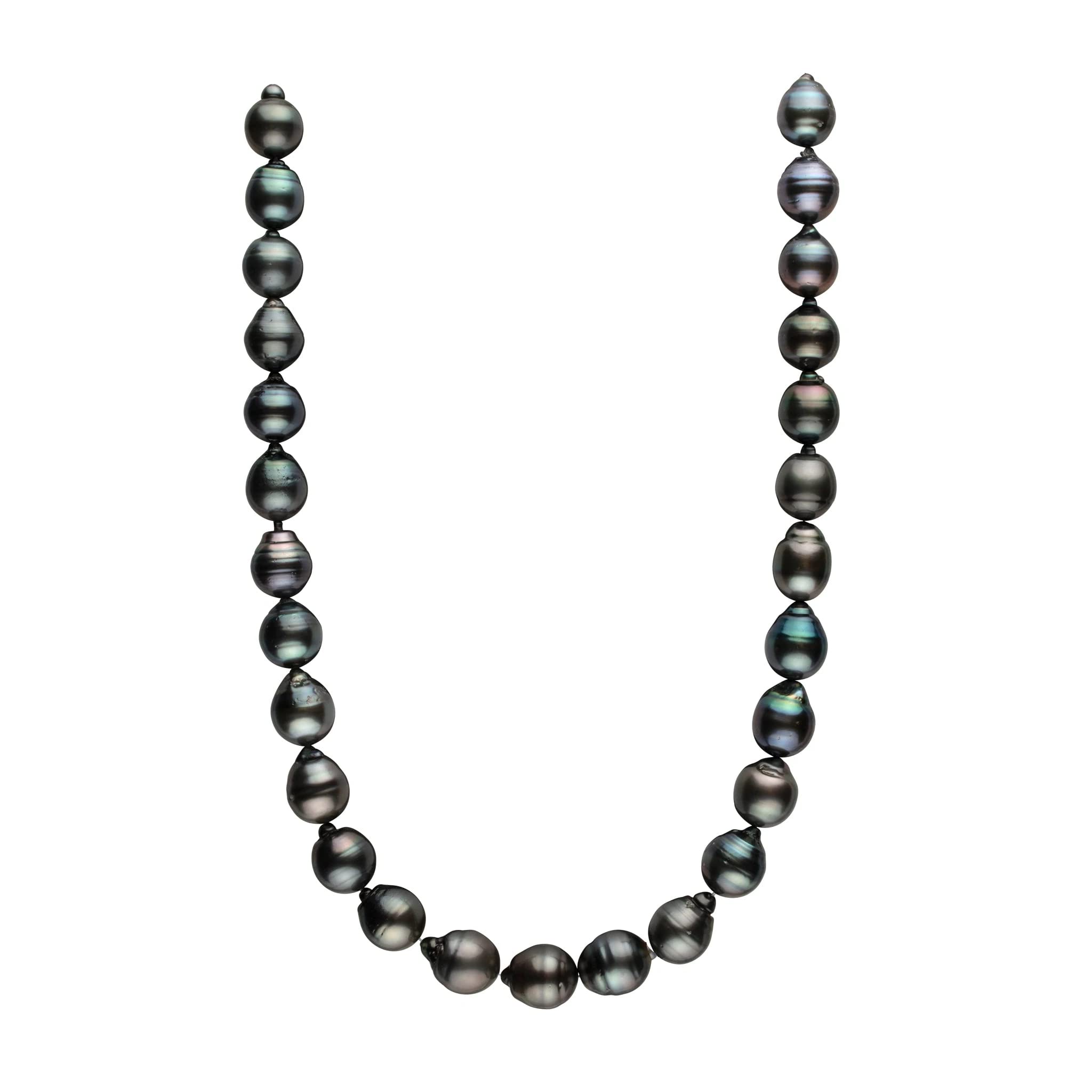 12.0-12.9mm AA+ Tahitian Black Pearl Drop Necklace - Elegant Jewelry for Women, Perfect for Weddings, Parties & Special Occasions