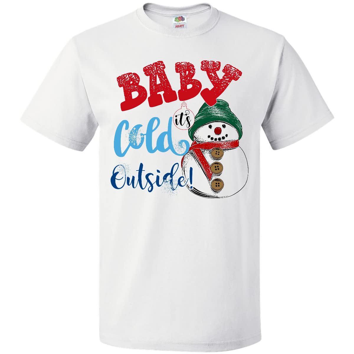 Inktastic Baby It's Cold Outside Funny Christmas T-Shirt for Women & Men - Holiday Family Matching Outfit, Winter Party Apparel