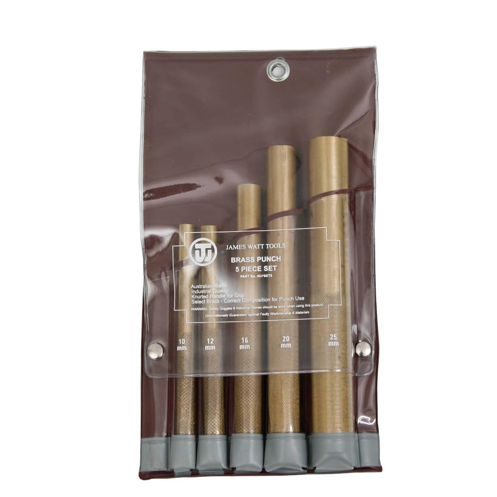 Klein Tools 5-Piece Brass Punches Set for Metalworking