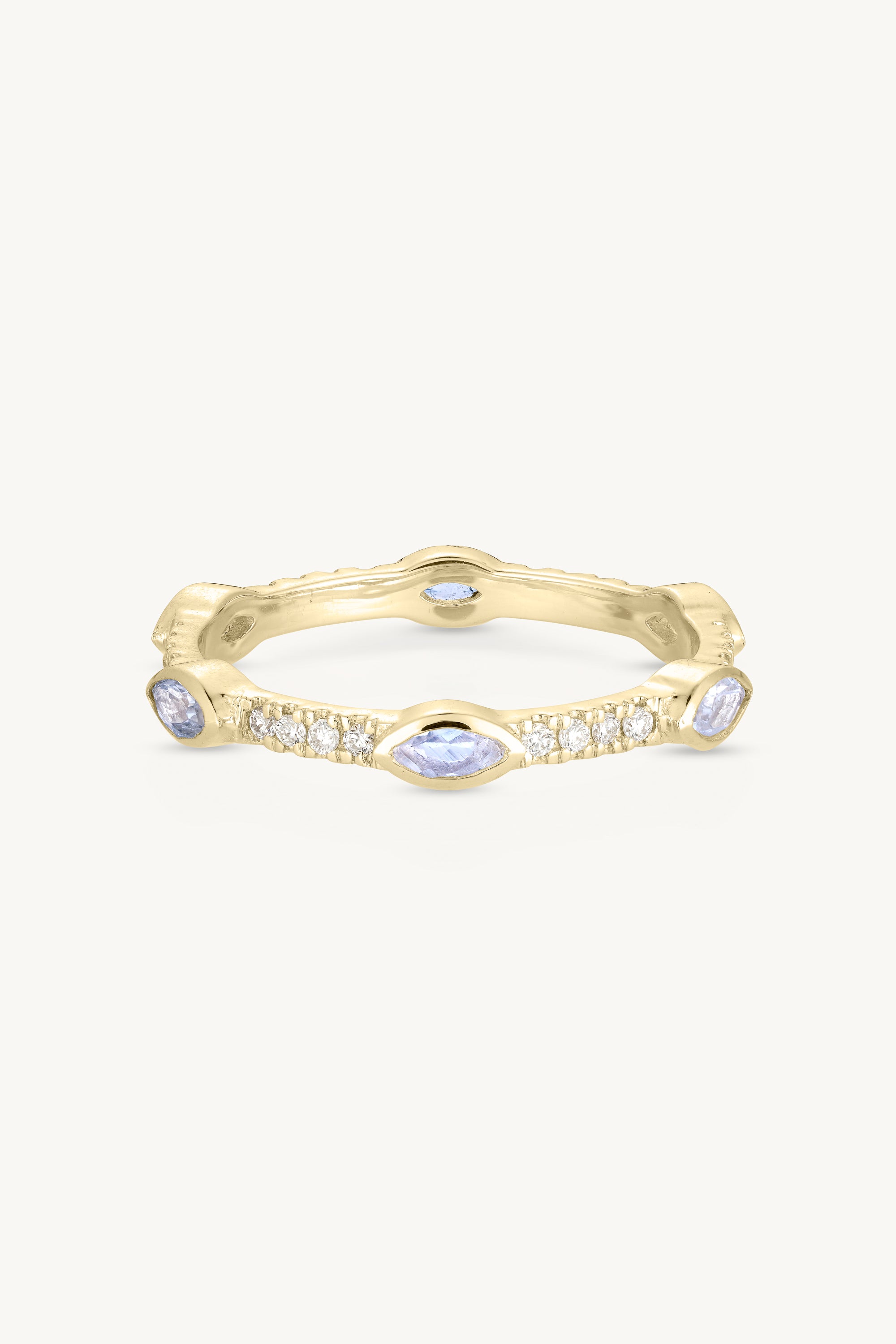 Infinity Moonstone Yellow Gold Wedding Ring – Elegant Bridal Jewelry for Engagement & Anniversary Gifts | Perfect for Romantic Proposals & Special Occasions