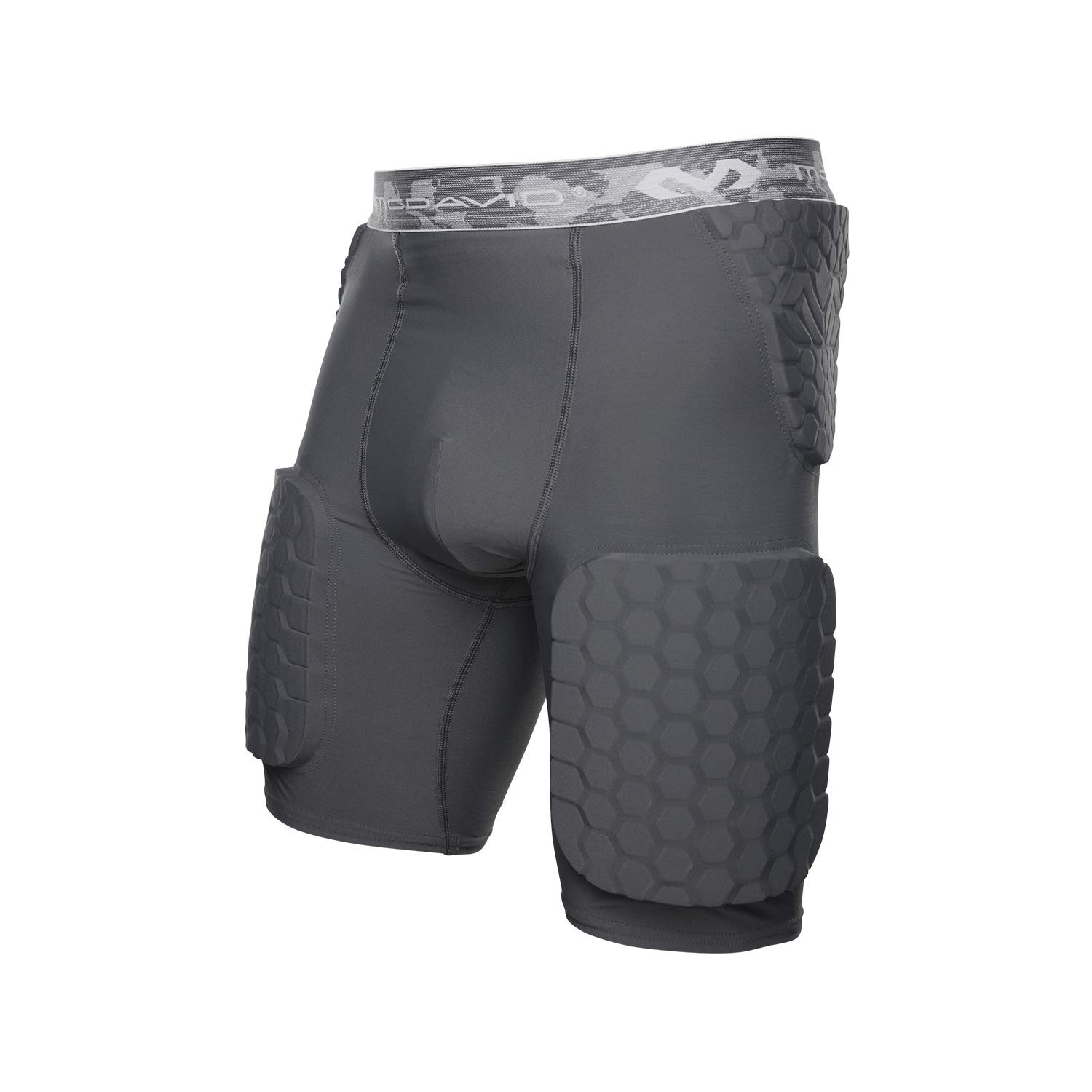 McDavid Padded Compression Shorts with Hip, Tailbone & Thigh Protection - Breathable Workout Tights for Football, Rugby & Gym Training - Ideal for Athletes & Sports Enthusiasts