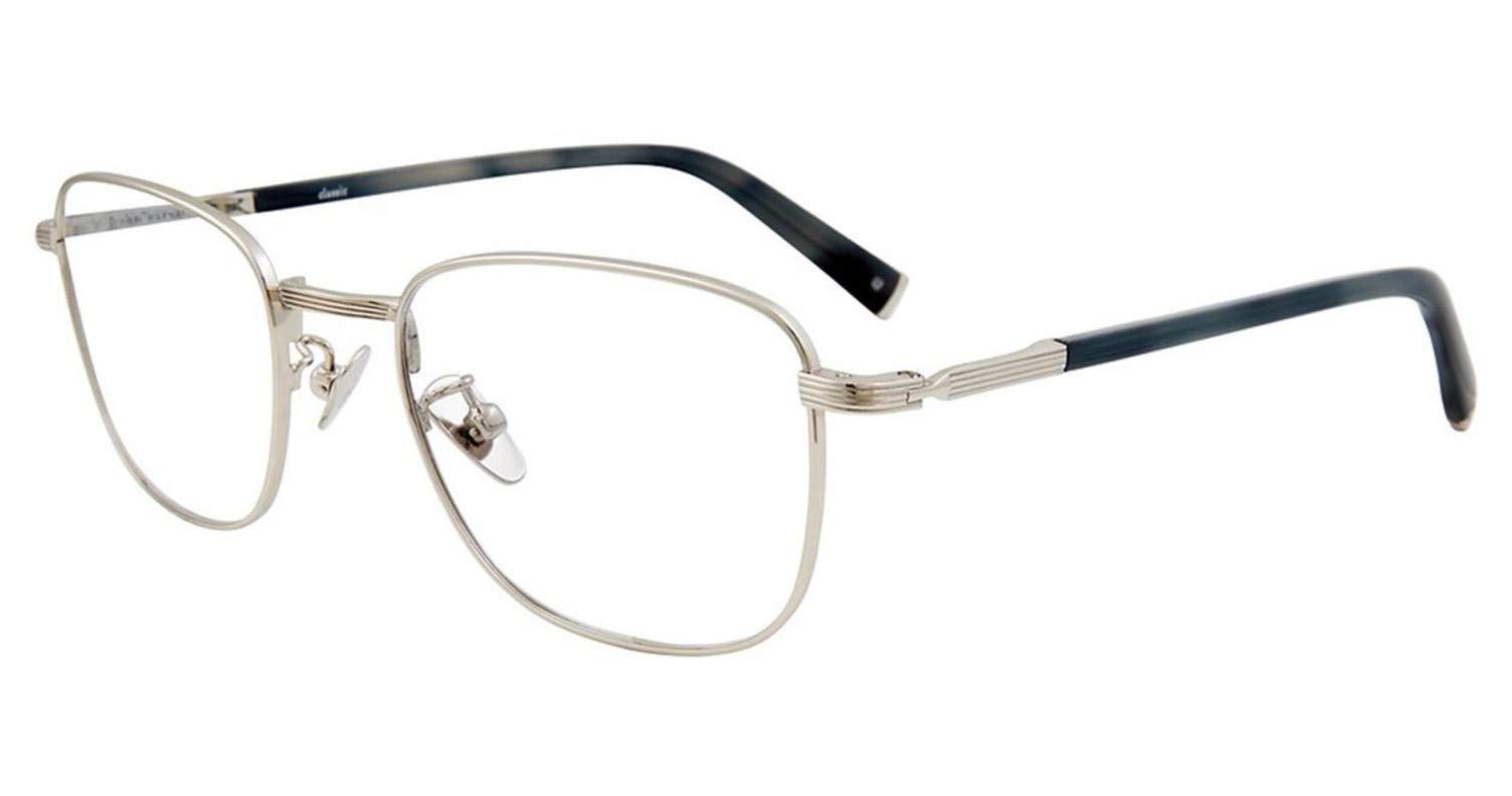 John Varvatos V 177 0SIL Silver Polarized Sunglasses for Men - UV Protection, Luxury Aviator Style, Perfect for Driving & Outdoor Activities