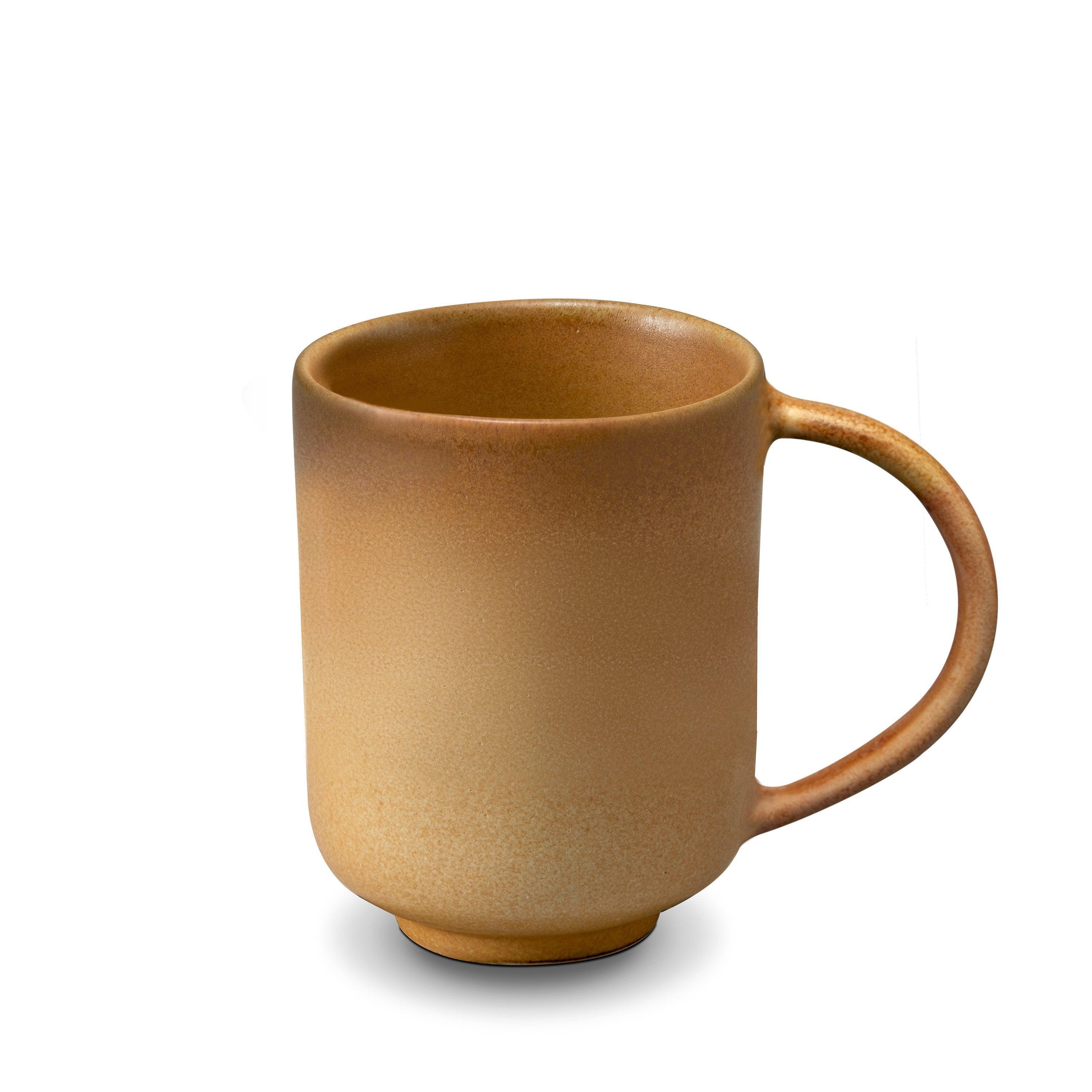 Premium Terra Mug with Genuine Leather Wrap - Insulated Coffee Cup for Outdoor Camping, Travel & Office Use