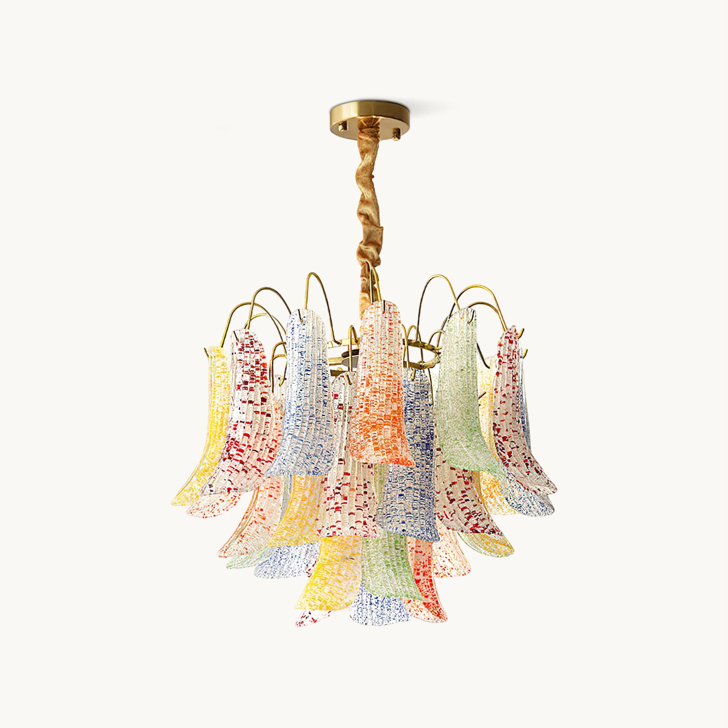 Exquisite Mazzega Murano Glass Chandelier - Handcrafted Italian Lighting Fixture for Dining Room, Living Room & Bedroom Decor