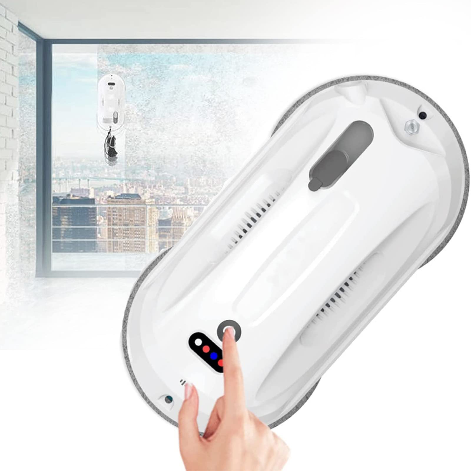 YQJY Smart Glass Cleaning Robot - Automatic Window Cleaning Vacuum with Power Failure Protection & Anti-Drop Safety - Perfect for High-Rise Windows, Skylights, and Hard-to-Reach Glass Surfaces
