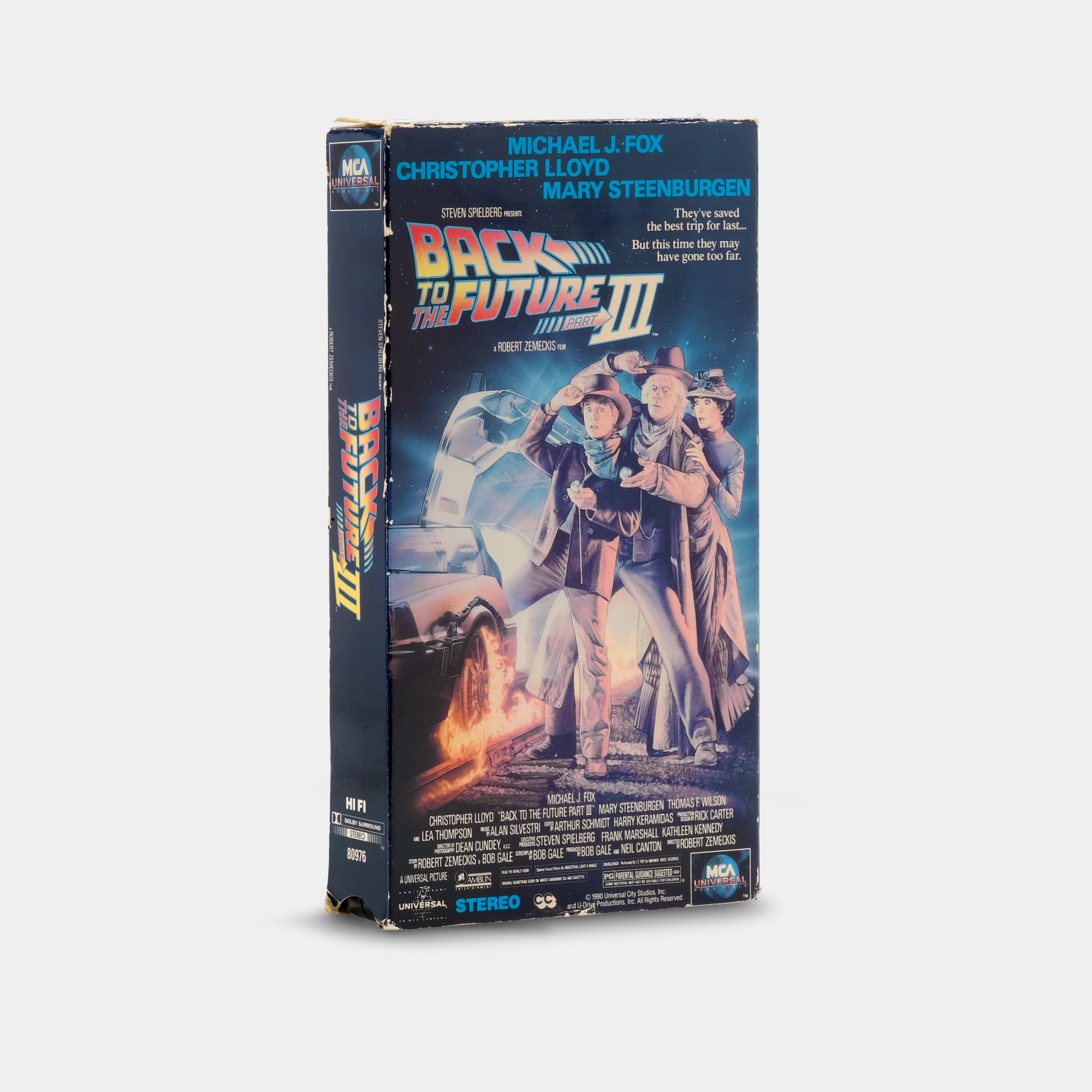 Back To The Future Part III Original VHS Tape - Classic 90s Movie Collectible - Perfect for Nostalgic Movie Nights & Retro Home Theater Decor