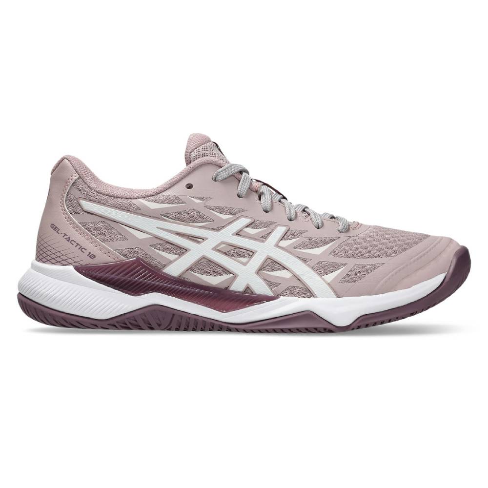 ASICS Gel Tactic 12 Women's Indoor Volleyball Shoes - Lightweight Court Sneakers for Women with Cushioning (Watershed Rose/White) - Perfect for Volleyball, Badminton & Indoor Sports Training