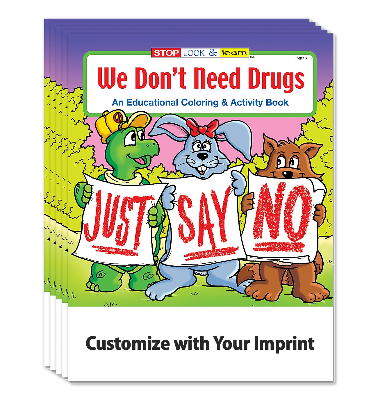 ZOCO Drug Prevention Educational Coloring Books - 250 Bulk Pack (No Crayons Included) | Stay Drug Free Safety Activities for Kids with Games & Puzzles | Perfect for Schools, Community Outreach & Child Awareness Programs