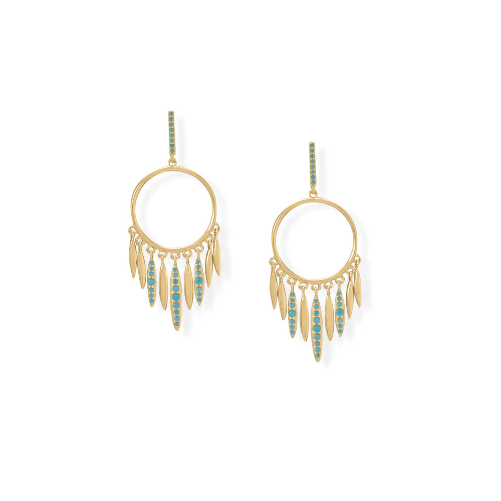 Dream Catcher Inspired Post Back Earrings - Boho Chic Dangle Earrings for Women | Perfect for Festivals, Parties & Everyday Wear