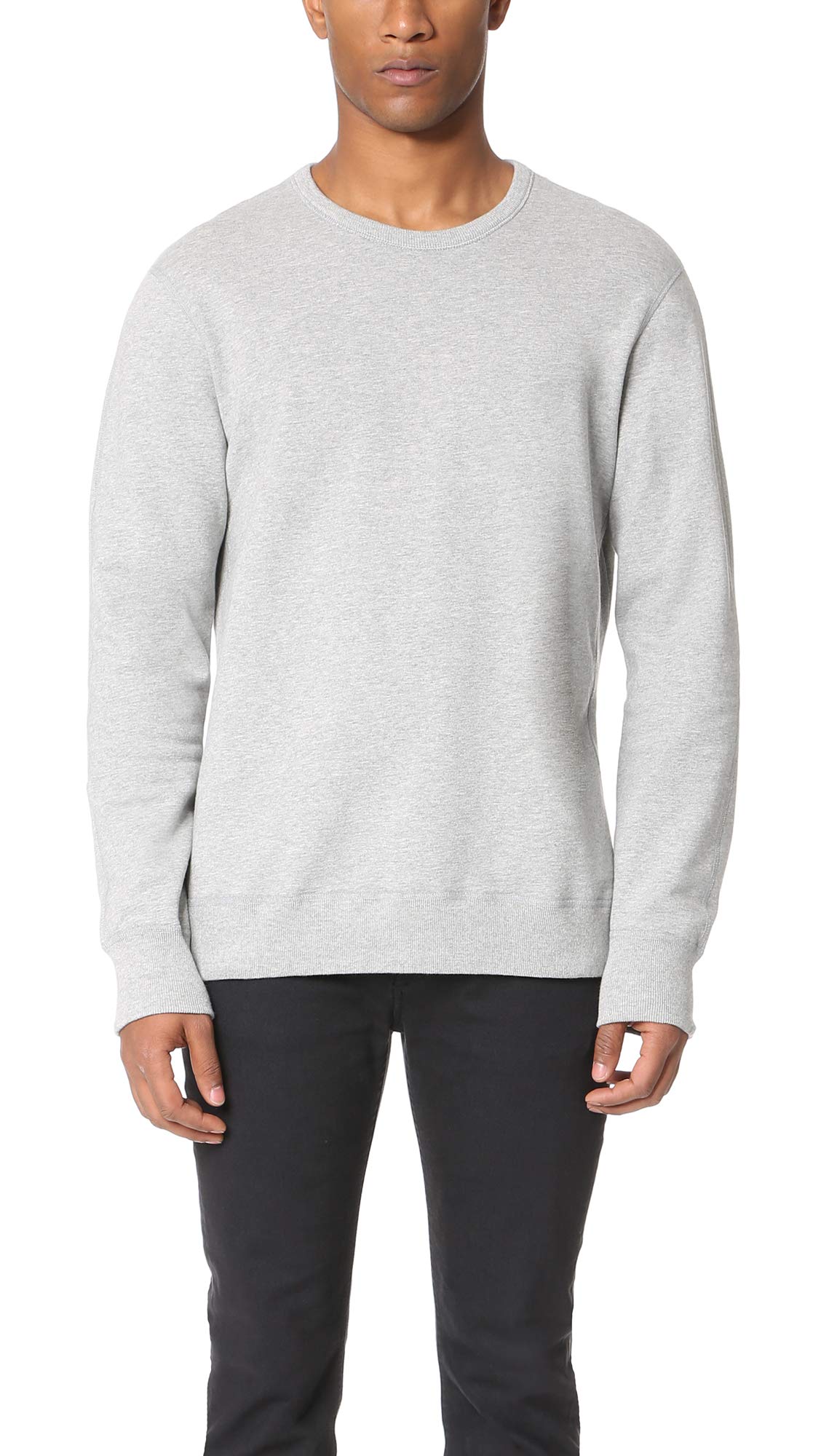 Reigning Champ Men's Mid Weight Terry Crewneck Sweatshirt | Premium Cotton Pullover for Casual Wear & Gym | Comfortable & Durable Men's Hoodie Alternative