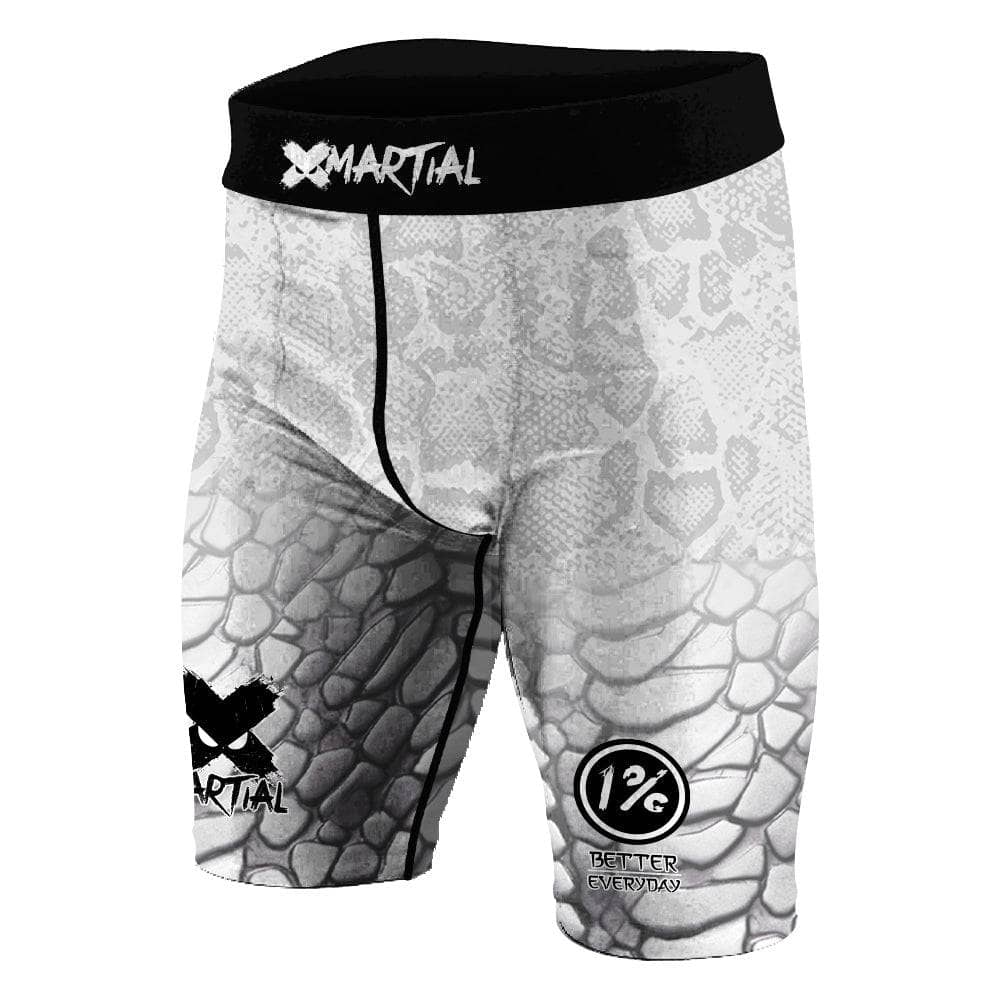 Venomous Rank BJJ Compression Shorts for Men - High Performance MMA & Brazilian Jiu-Jitsu Training Gear - Moisture Wicking & Flexible Workout Shorts for Grappling, Wrestling & Martial Arts