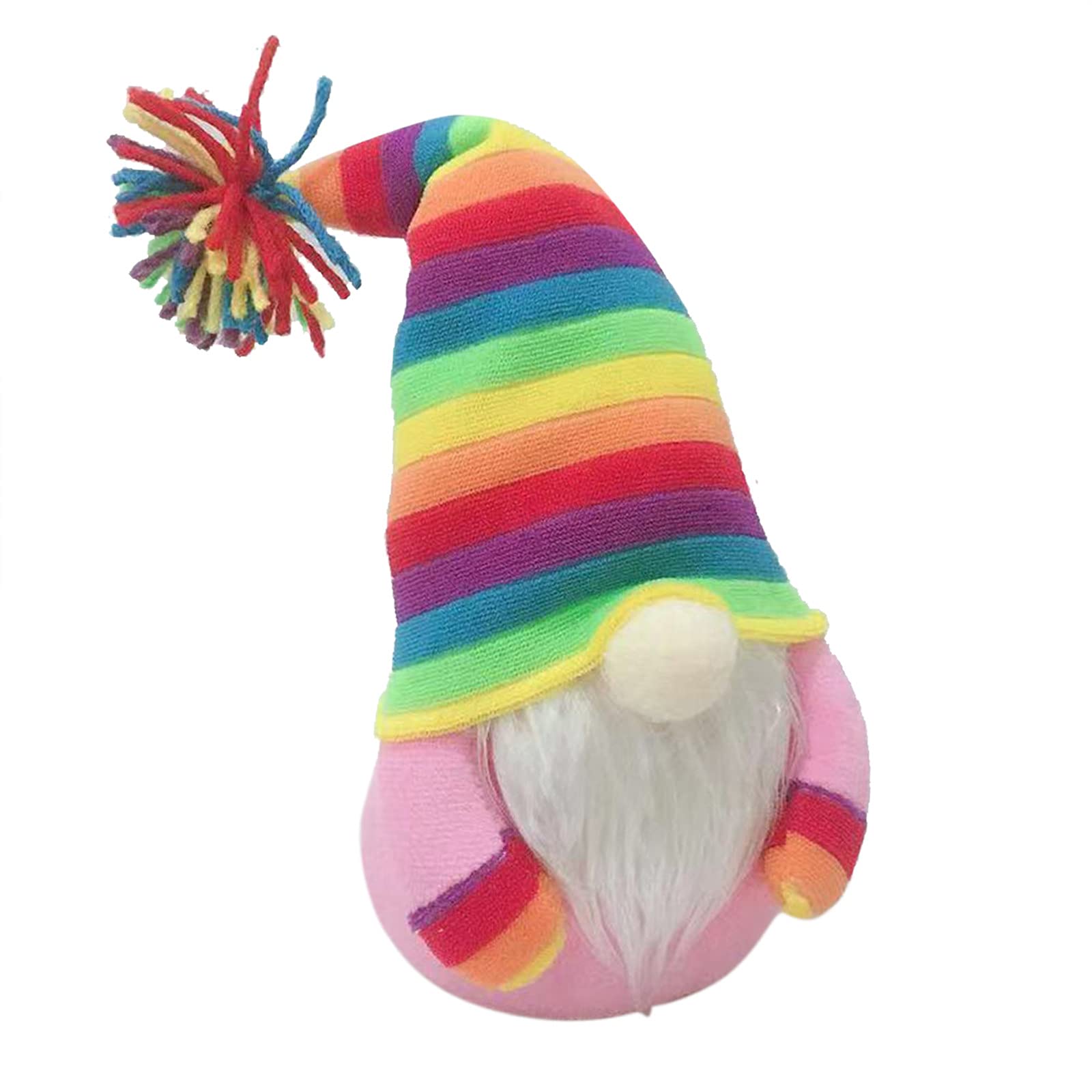 Rainbow Carnival Gnome Doll - Faceless Thanksgiving & Christmas Home Decor - Hanging Ornament for Elderly, Garden, Party, and Holiday Decorations (Size B)