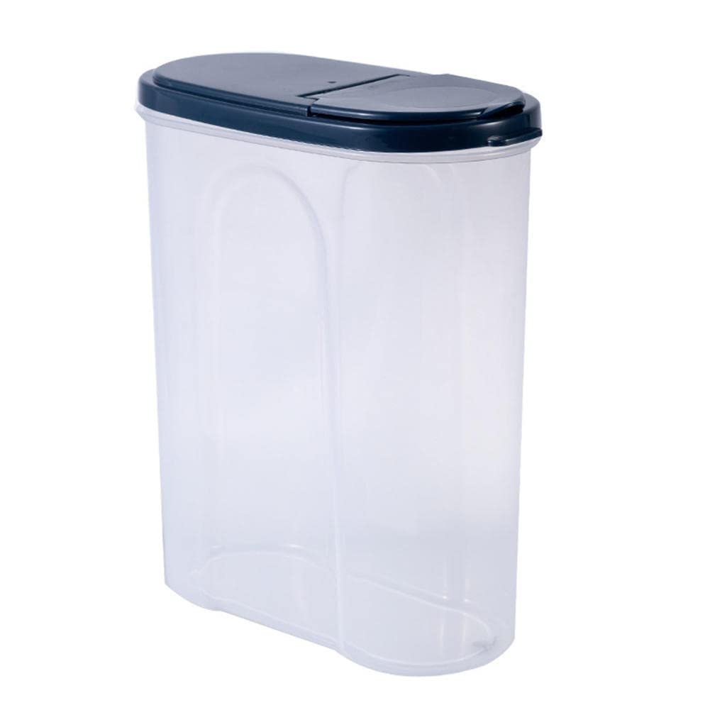 Plastic Rice Storage Container - Airtight Multi-Functional Grain Bucket for Rice, Oats, Candy & Corn - Perfect for Kitchen Pantry Organization & Bulk Food Storage