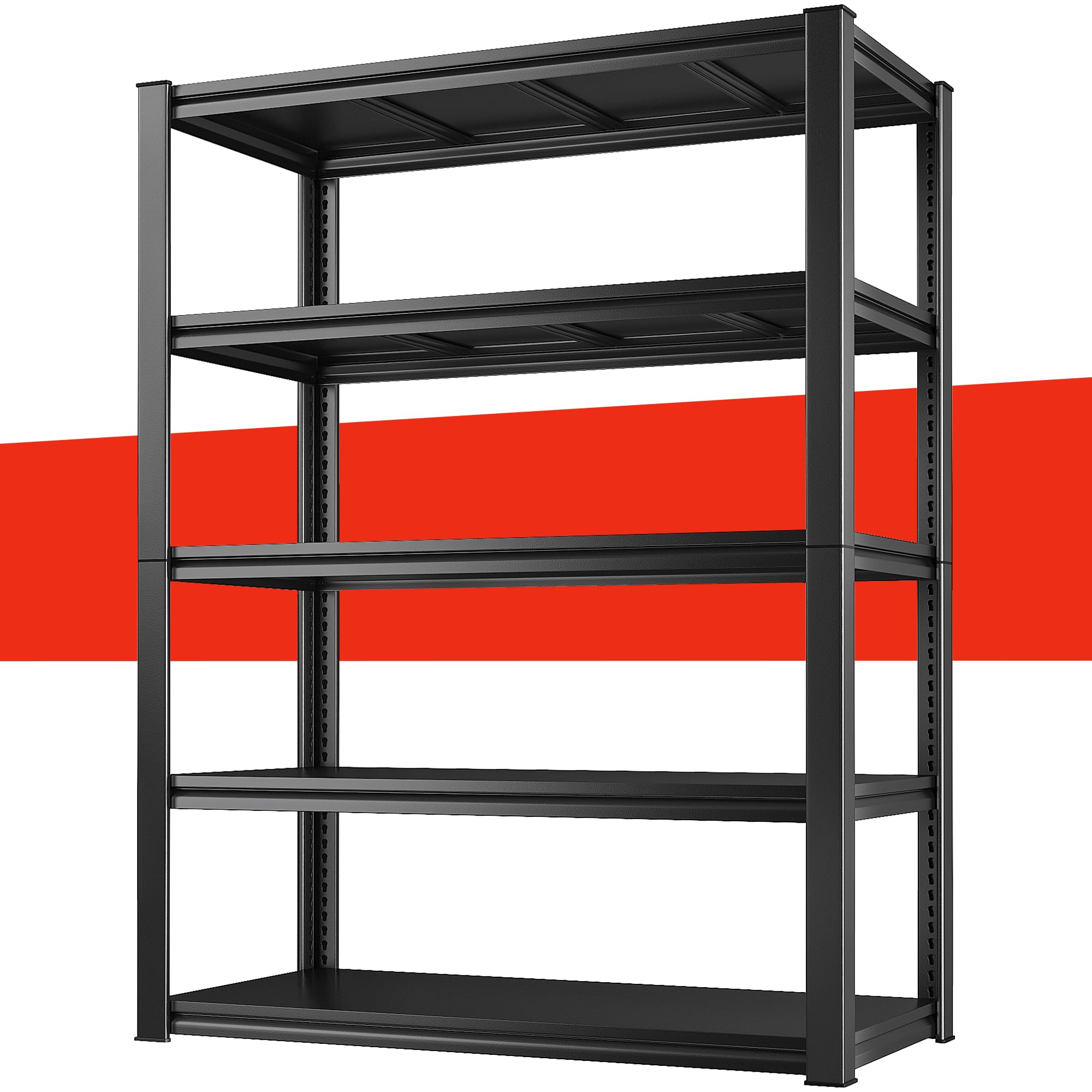 Raybee 5-Tier Heavy Duty Garage Shelving Unit - 2000LBS Capacity Adjustable Metal Storage Shelves (32