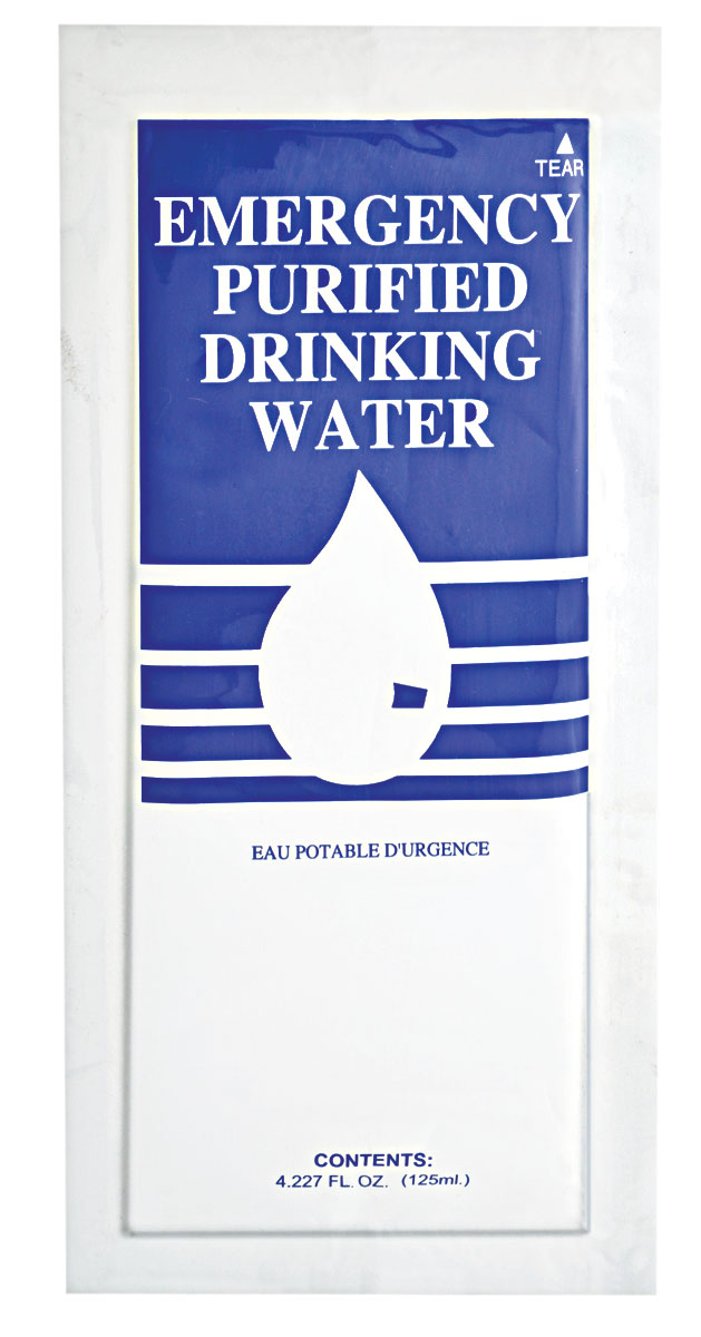 Emergency Purified Drinking Water - 125 mL (4.2 oz) | Portable Survival Water for Camping, Hiking & Disaster Preparedness