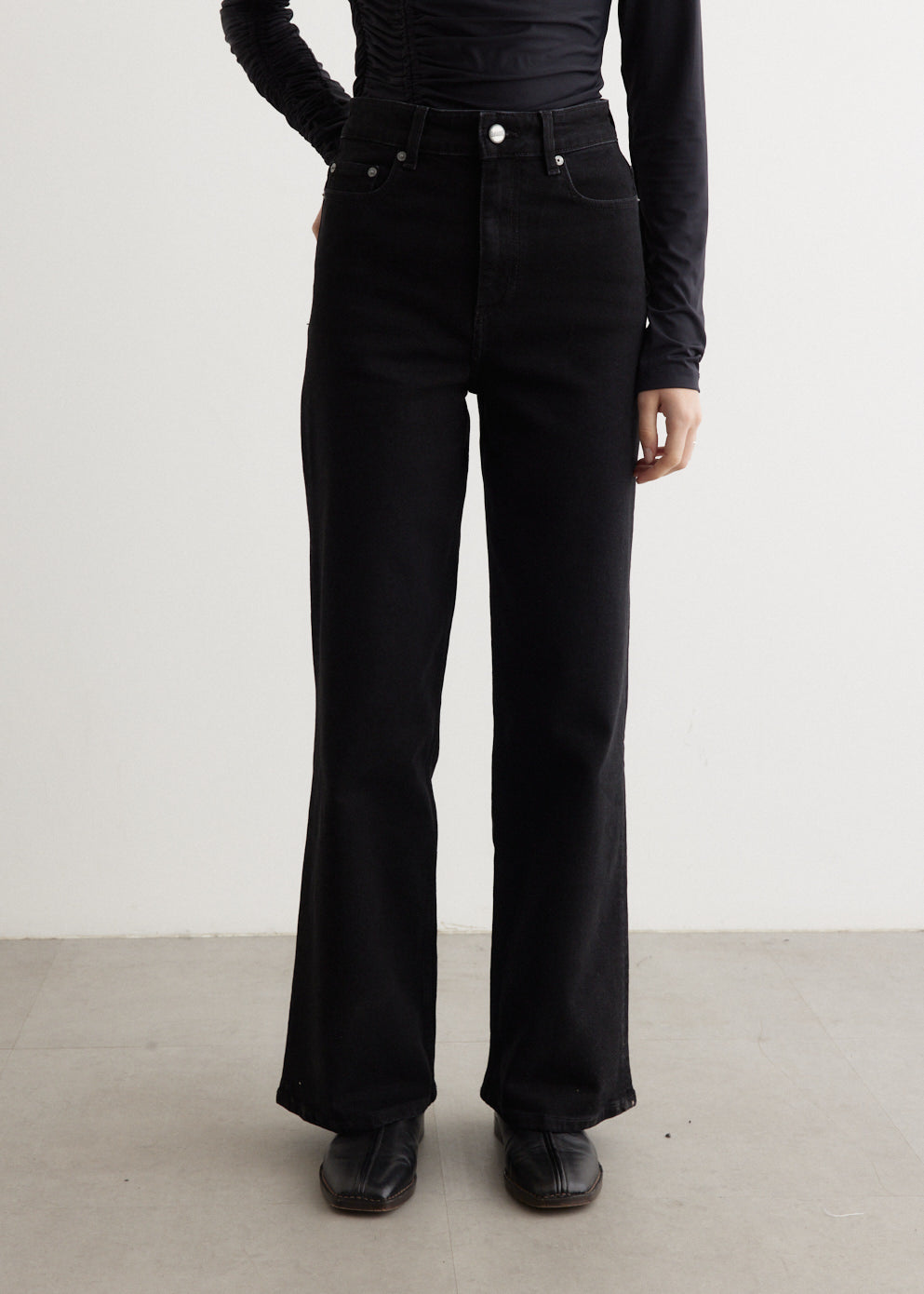 Stretch Denim Andi Washed Black J1367 006 Blk - Comfortable Women's Jeans for Casual Wear & Everyday Outfits