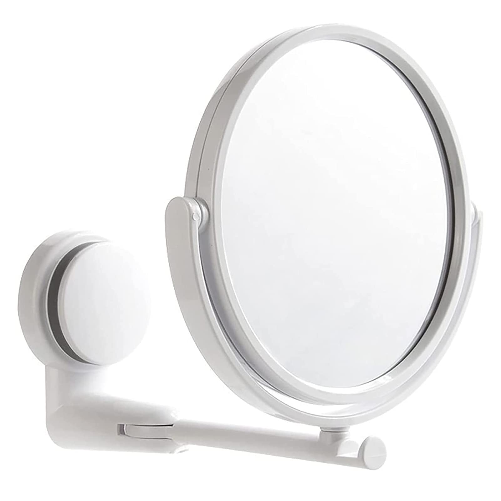 HSART 8-inch Wall Mount Mirror with 3X Magnification - Swivel Adjustable Makeup & Shaving Mirror for Bathroom, Bedroom, and Vanity Use