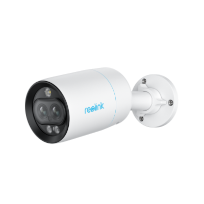 RLC 81MA 4K 8MP Smart Dual Lens PoE Security Camera with Dual View - Indoor/Outdoor Surveillance for Home & Business Protection