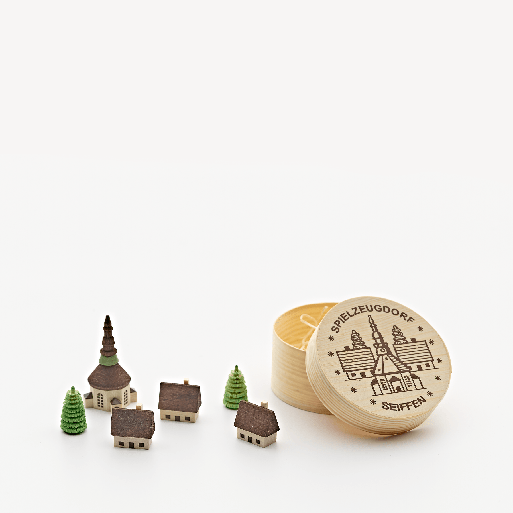 Miniature Village in a Box - DIY Christmas Holiday Display for Home Decor, Gift, and Collectibles | Perfect for Tabletop, Shelf, and Mantel Decorations