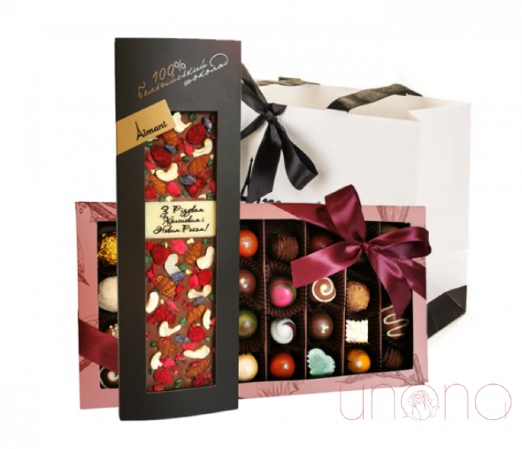 Premium Christmas & New Year Chocolate Gift Set - Deluxe Assorted Chocolates for Holiday Gifting, Parties & Festive Celebrations