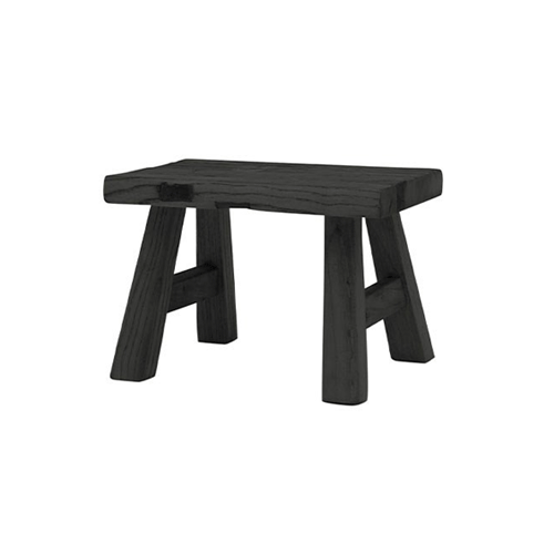 Pavia Footstool in Black - Modern Ottoman for Living Room, Bedroom & Office - Soft & Durable Accent Stool