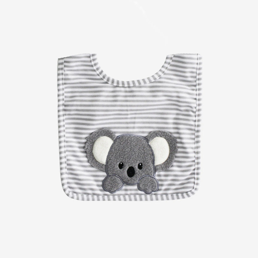 Alimrose Baby Koala Bib - Soft & Absorbent Drool Bibs for Infants & Toddlers - Cute Animal Design for Feeding & Teething - Perfect for Daycare, Travel & Messy Playtime
