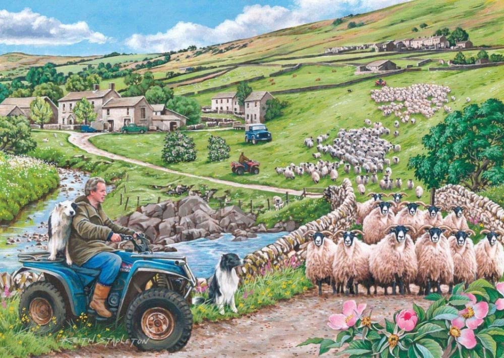 6000-Piece Adult Puzzle - Challenging Skill Game for Family Fun, Perfect for European Country Town Scenes | Great for Relaxation, Bonding & Home Decor