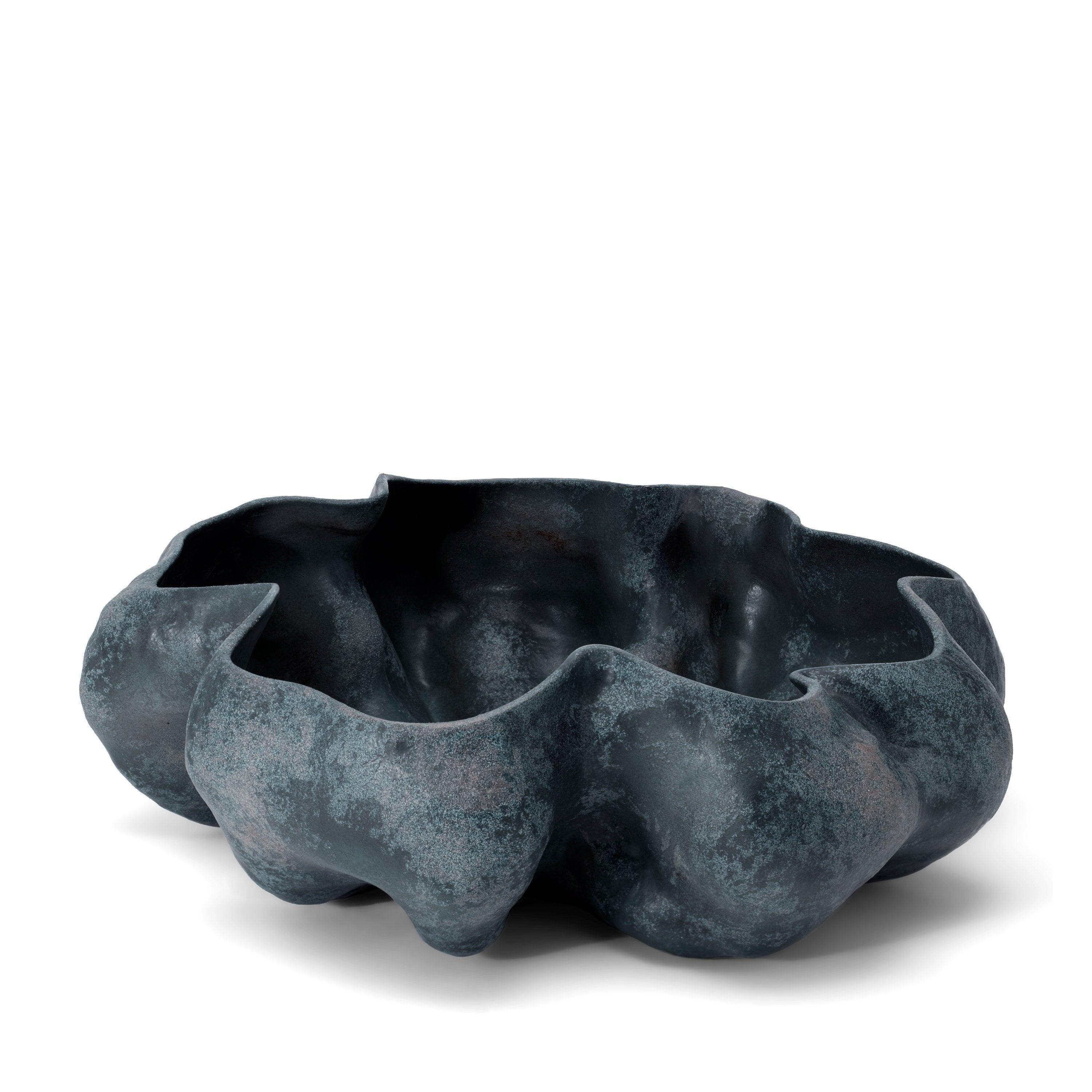 Timna Bowl - Handcrafted Aged Iron Kitchen Bowl for Serving, Mixing & Decor | Perfect for Salads, Pasta, Fruit & Home Decor