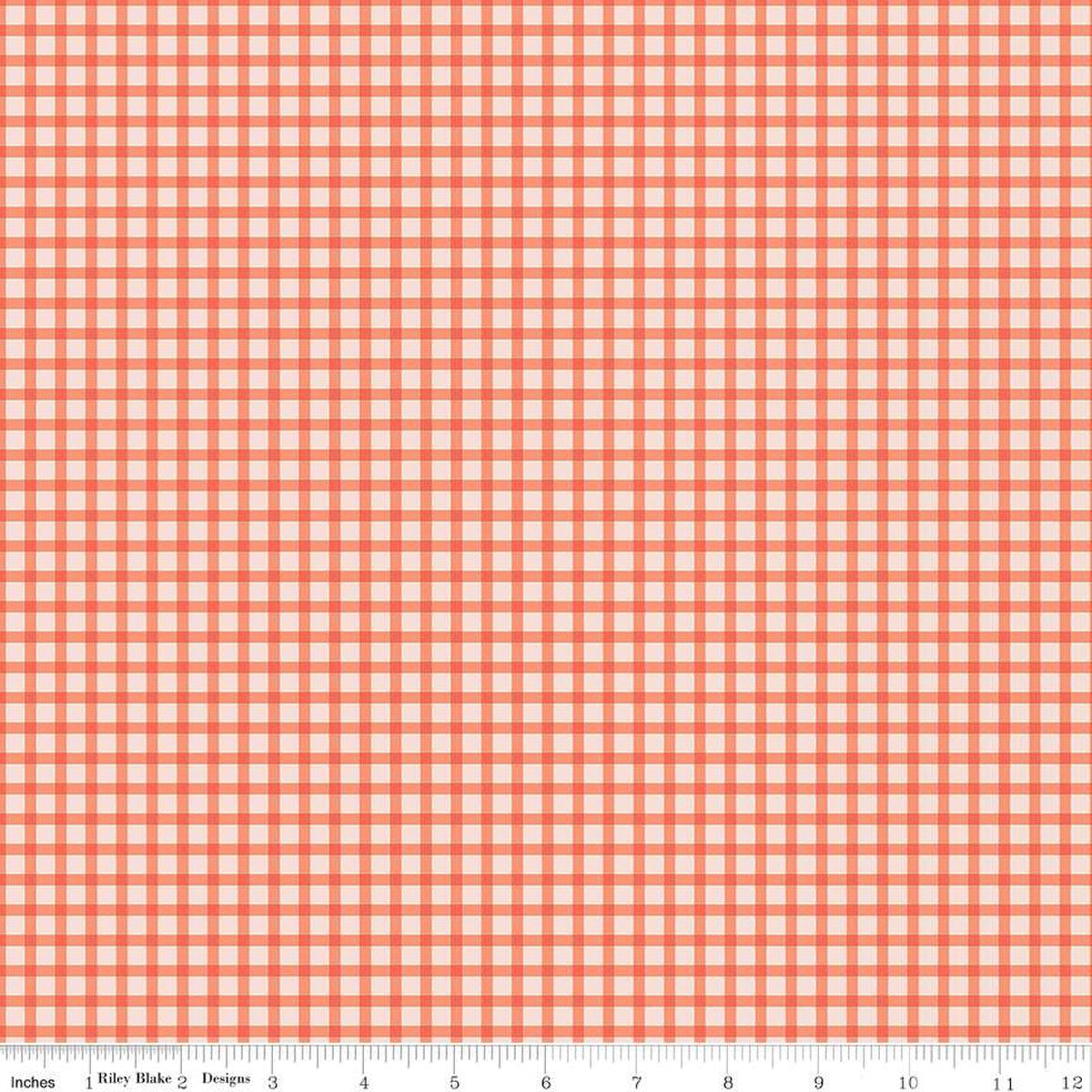 Honeycomb Hill Gingham Fabric by Riley Blake Designs - C13126 Rouge - Perfect for Quilting, Apparel & Home Decor Projects