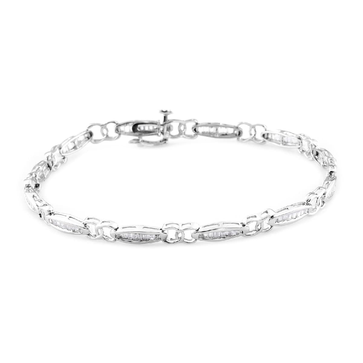 925 Sterling Silver CZ Bracelet for Women - Elegant Gift for Her - Perfect for Parties & Date Nights