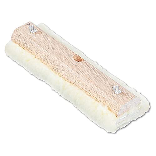 Premium 18-Inch White Lambswool Mop Head for Hardwood Floors - Pack of 5 - Ideal for Applying Floor Finish & Wax on Boardwalk, Deck & Wood Surfaces