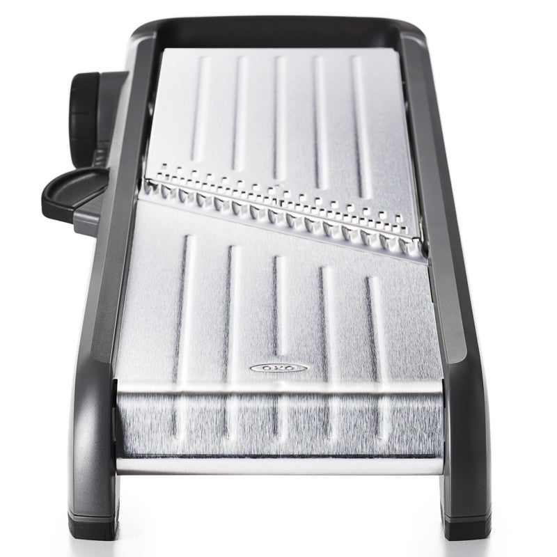 OXO Good Grips Chef's Mandoline Slicer - Adjustable Stainless Steel Blade for Thin to Thick Slices - Perfect for Vegetables, Fruits & Cheese - Ideal for Salads, Meal Prep & Garnishing