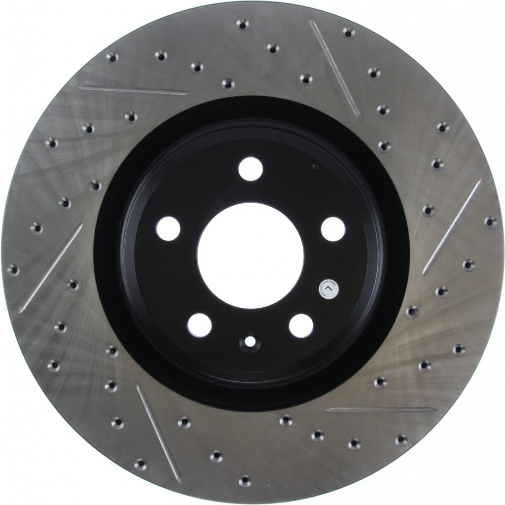 StopTech Slotted & Drilled Sport Brake Rotors for Audi A7 Quattro 2012-2018 | High-Performance Braking | Perfect for Track Days & Street Driving | 127.33138L