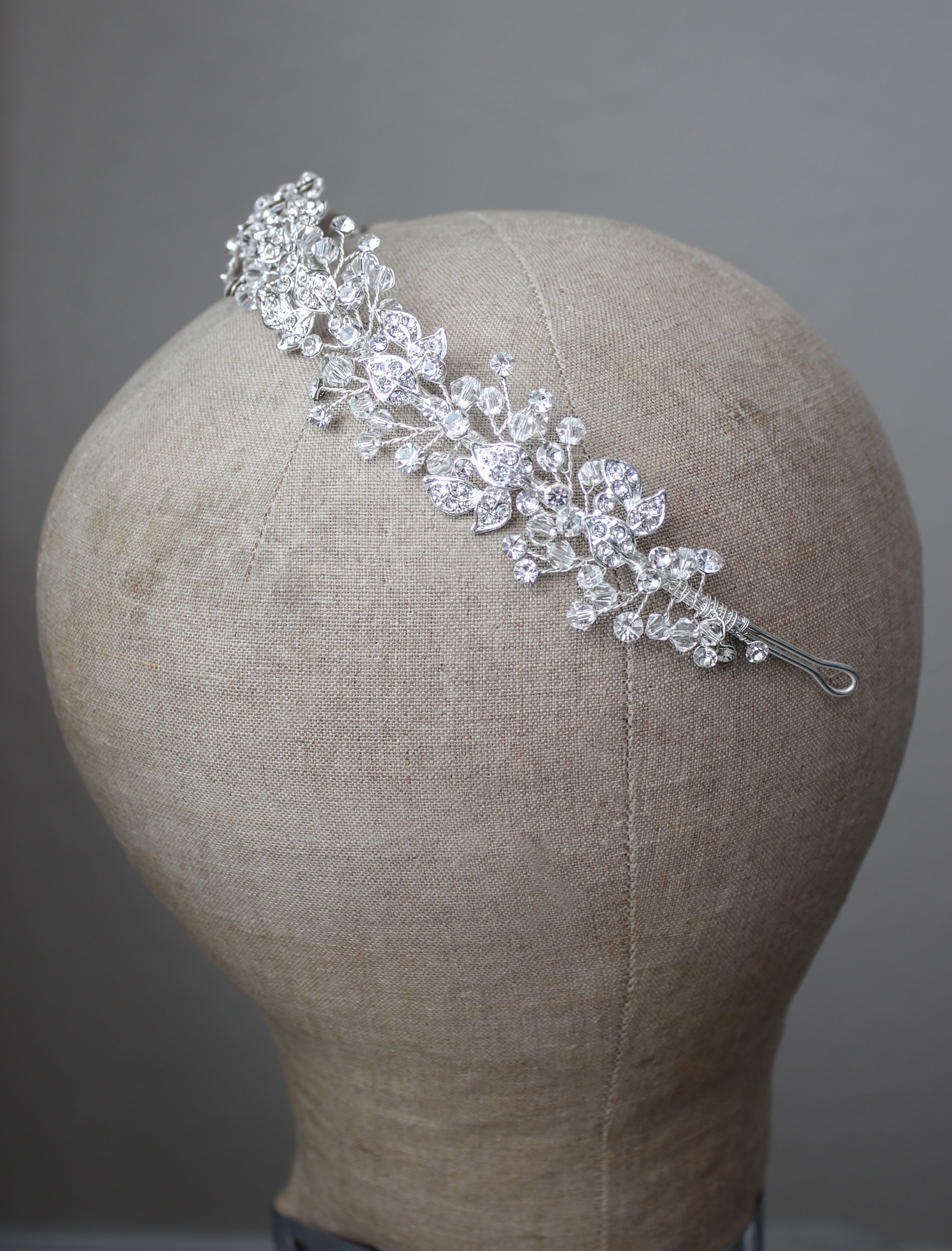LAURALAI Austrian Crystal Bridal Headband - Sparkling Wedding Hair Accessory for Brides, Bridesmaids & Special Occasions