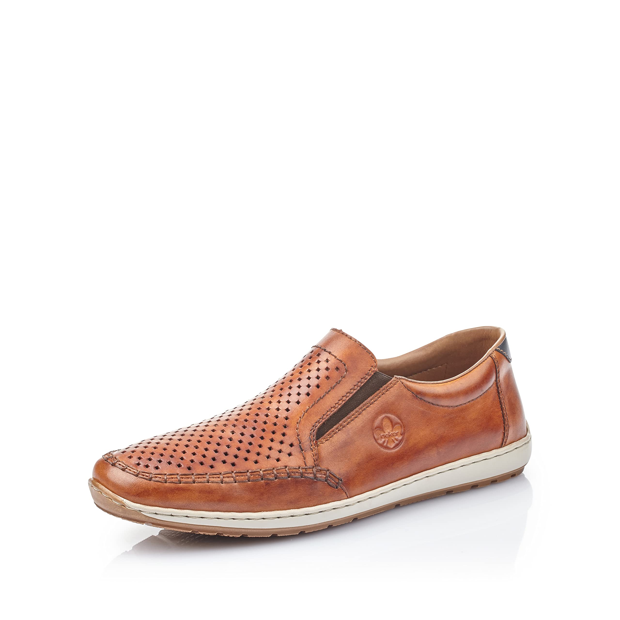 Rieker Men's Comfortable Low-Top Sneakers Loafers - Casual Slip-On Shoes for Walking, Travel & Office Wear