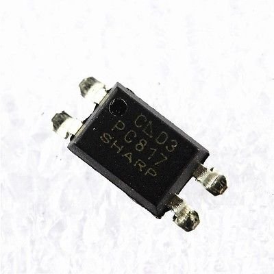 100pcs EL817S PC817 SOP-4 SMD Optocoupler IC - High Speed Phototransistor Coupler for Circuit Isolation (Ideal for Power Supplies, Industrial Controls & Automation Systems)