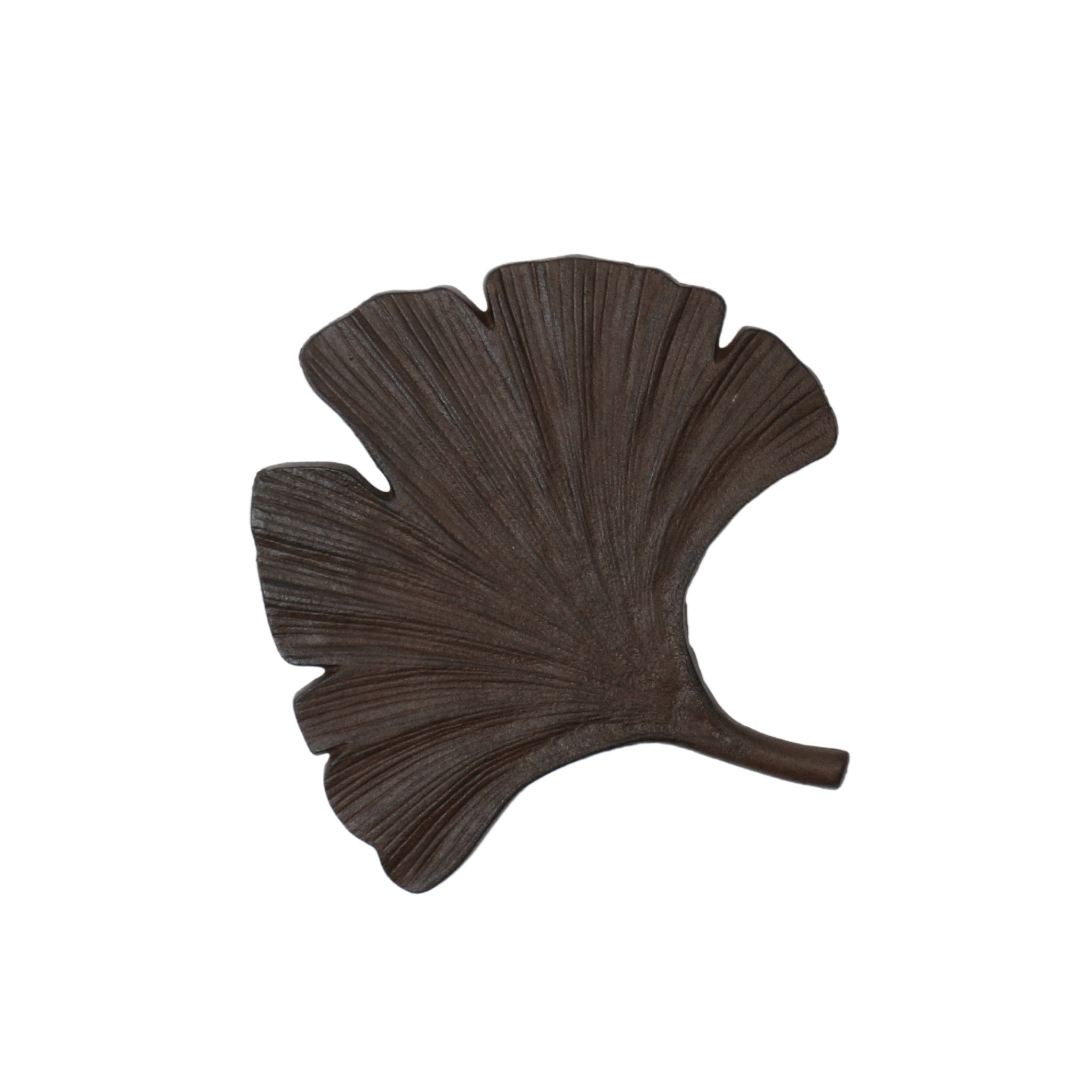 Cast Iron Ginkgo Leaf Garden Stepping Stone - Decorative Outdoor Pathway Stone for Garden, Yard, and Landscaping - Perfect for Walkways, Patios, and Garden Decor