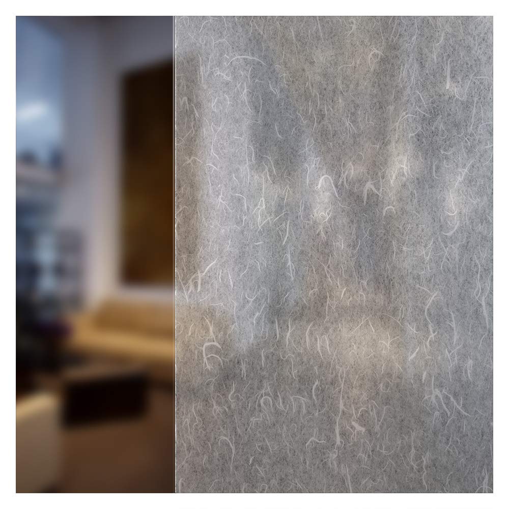 BDF 4RP White Rice Paper Decorative Window Film - 48in x 50ft Roll - Privacy Frosted Glass Covering for Home & Office Windows