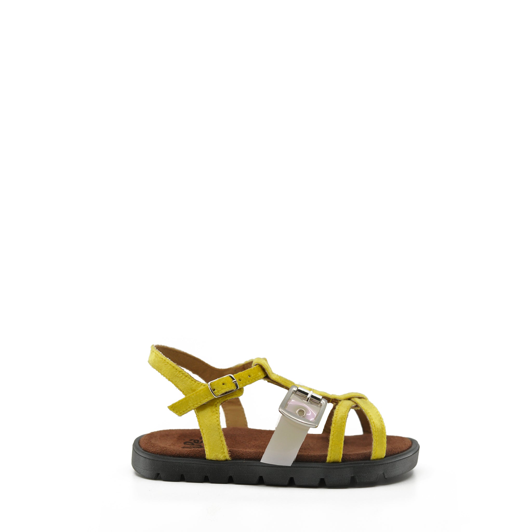 Pepe Yellow Velvet & PVC Sandals for Women - Comfortable Summer Beach Slides with Non-Slip Sole | Perfect for Poolside, Vacation, and Casual Outings