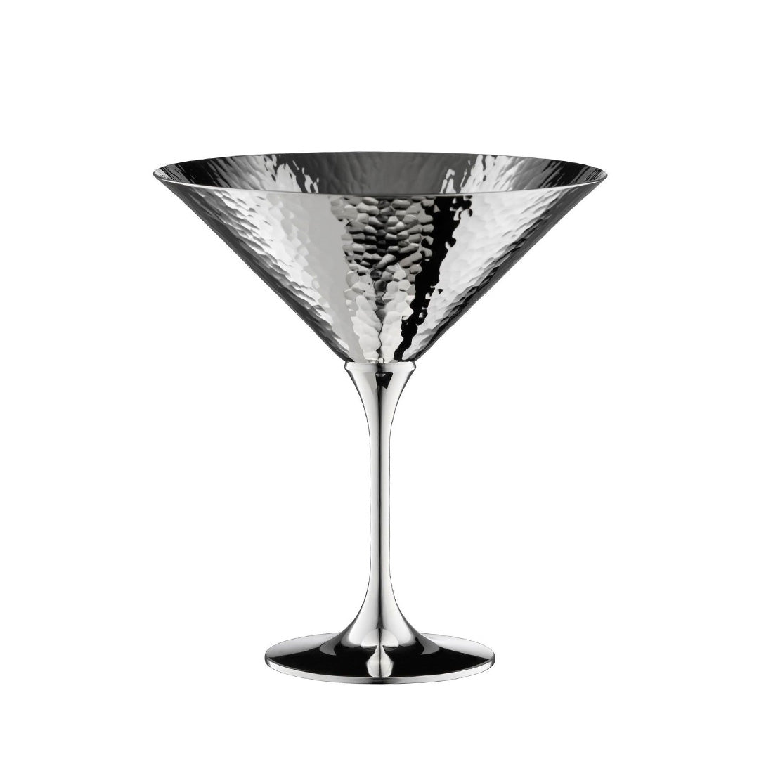 Martelé Cocktail Coupe Glass Set - Elegant Champagne & Cocktail Glasses for Parties, Weddings & Home Bar - 12oz Premium Crystal Clear Drinking Cups for Margaritas, Martinis & Desserts