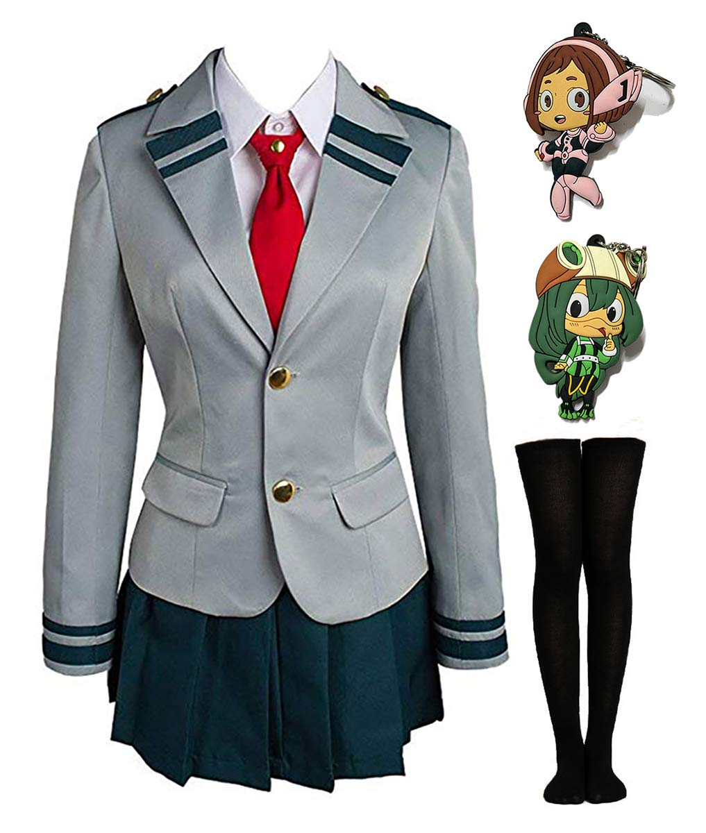 My Hero Academia UA Gymnastics Uniform Cosplay Costume - Blue Medium | Bnha Mha Anime Cosplay Outfit for Convention & Halloween