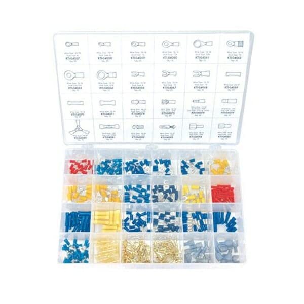 360-Piece Solderless Terminal Kit - 00039 for Automotive, Marine & DIY Electrical Projects - Quick Connect Wire Terminals for Secure Connections