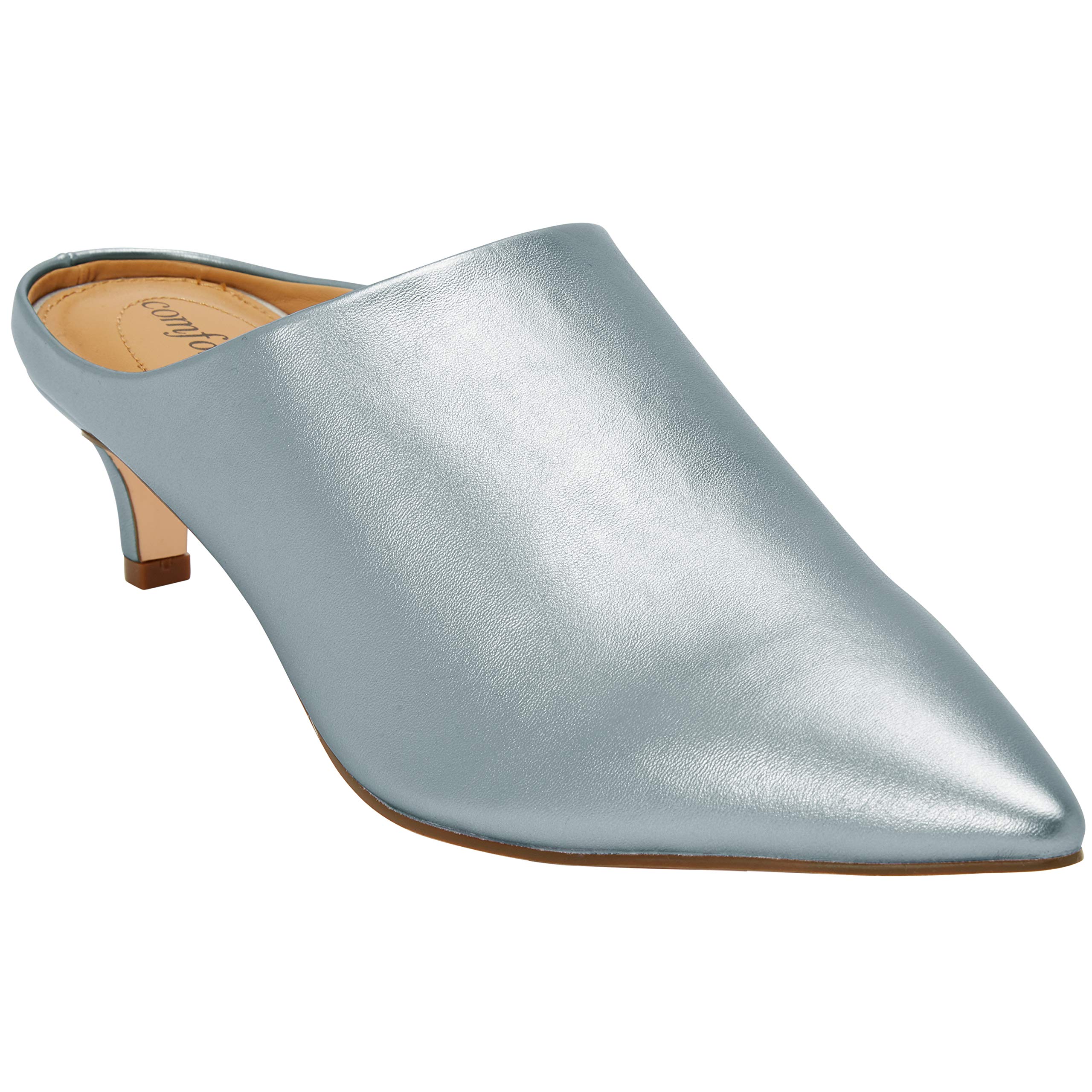 Comfortview Women's Wide Width The Camden Mule - Slip-On Casual Shoes for Walking, Work & Everyday Wear