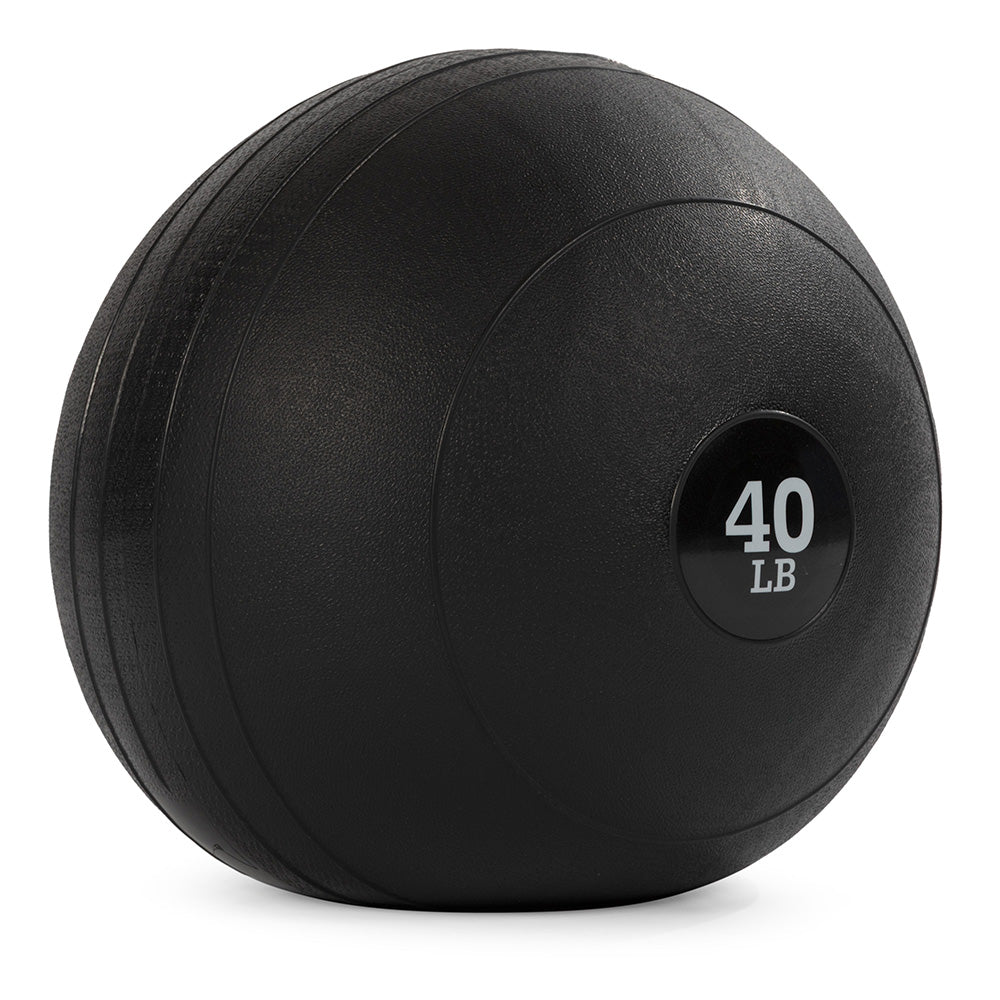 40 LB Rubber Slam Ball for CrossFit, Strength Training & Home Gym Workouts - Heavy Duty Fitness Equipment for Weightlifting & Functional Training