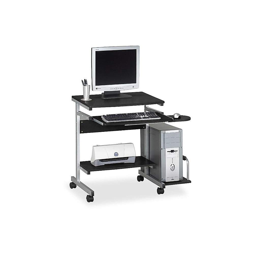 Mayline Small Home Office Portrait PC Desk Cart - Compact & Stylish Computer Workstation for Small Spaces | Perfect for Home Office, Study, or Dorm Room
