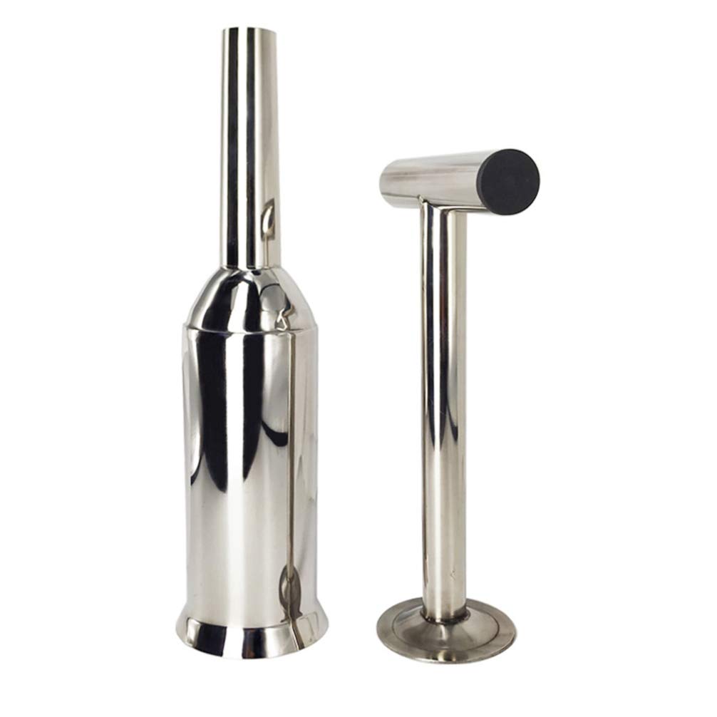 Premium Stainless Steel Sausage Stuffer Tubes - Manual Filling Funnel Kit for Home & Commercial Use | Durable Meat Grinder Attachment for Sausage Making, Jerky, and Food Processing (Silver)