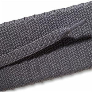 Fashion Athletic Flat Shoelaces - Gray (2 Pair Pack) | Durable Non-Slip Laces for Running Shoes, Sneakers & Casual Wear